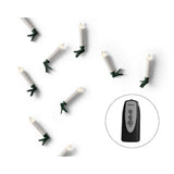 Bougie LED allumée fixe bo blanc chaud h.10cm d1.5cm | 2 pièces