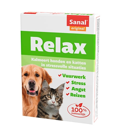 Sanal Dog cat relax kalmeringstablet