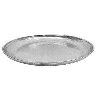 Plaque de fer sans feu d40cm argent | 2 pièces