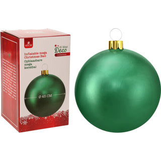 No brand boule de Noël gonflable dia 45cm vert