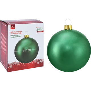 No brand Boule de Noël gonflable dia 65cm vert | 2 pièces