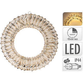 Couronne 38cm dorée micro LED