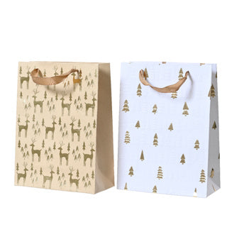 Sac cadeau papier 2ass | 6 pièces