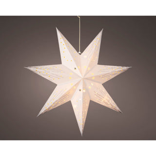 Kaemingk led star papier stable intérieur fsc mix 70% blanc | 3 pièces