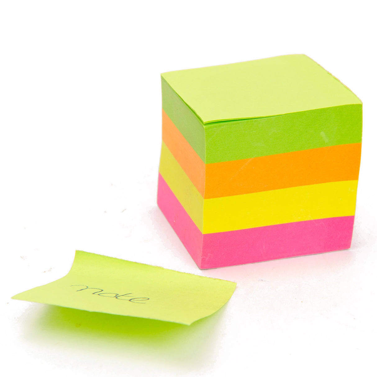 Écrivez des mini-notes autocollantes sur le dessus
