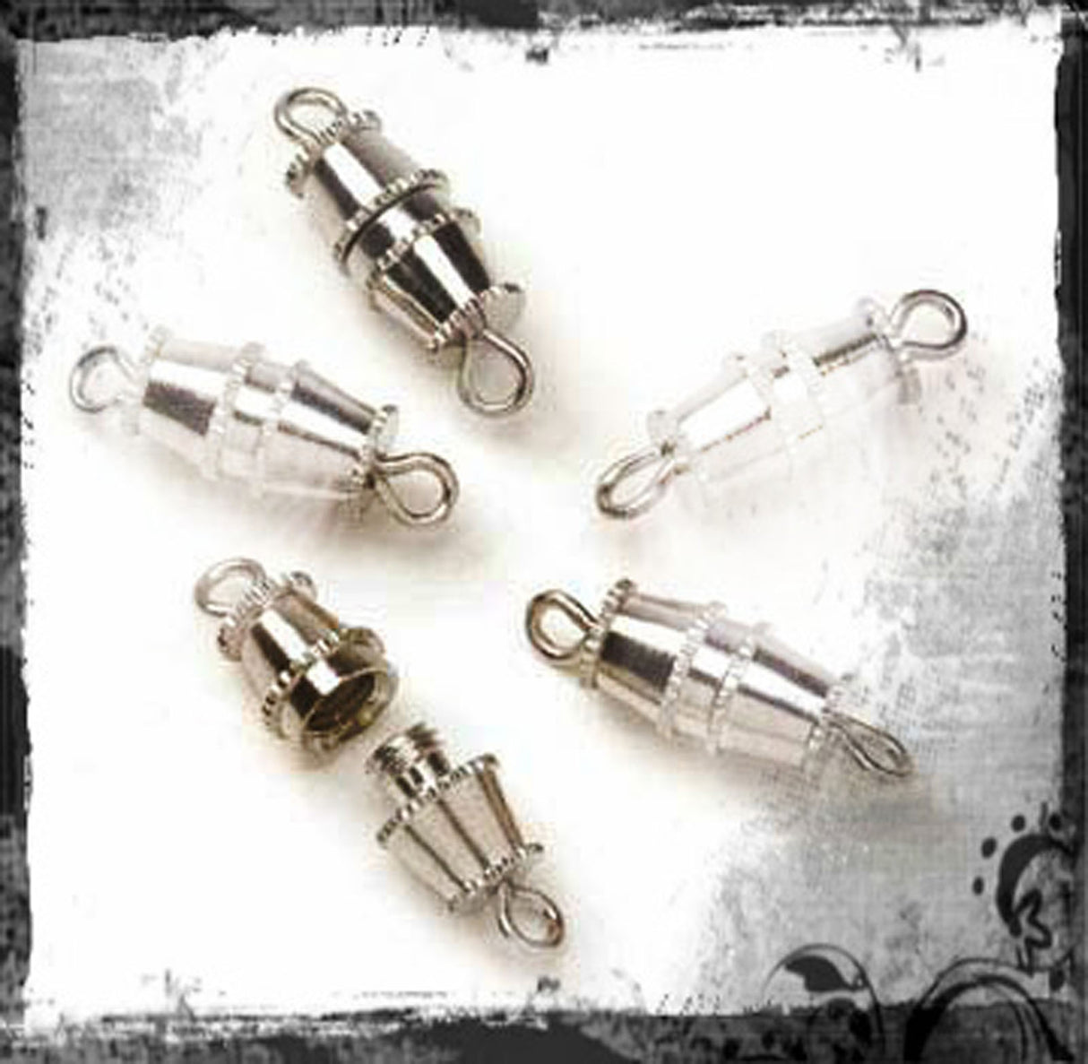 Vaessen creative • fermeture barillet 10mm 4pcs argent