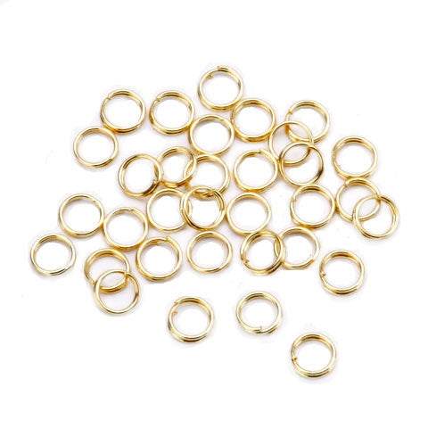 Vaessen creative • anneaux doubles 6mm 30pcs or