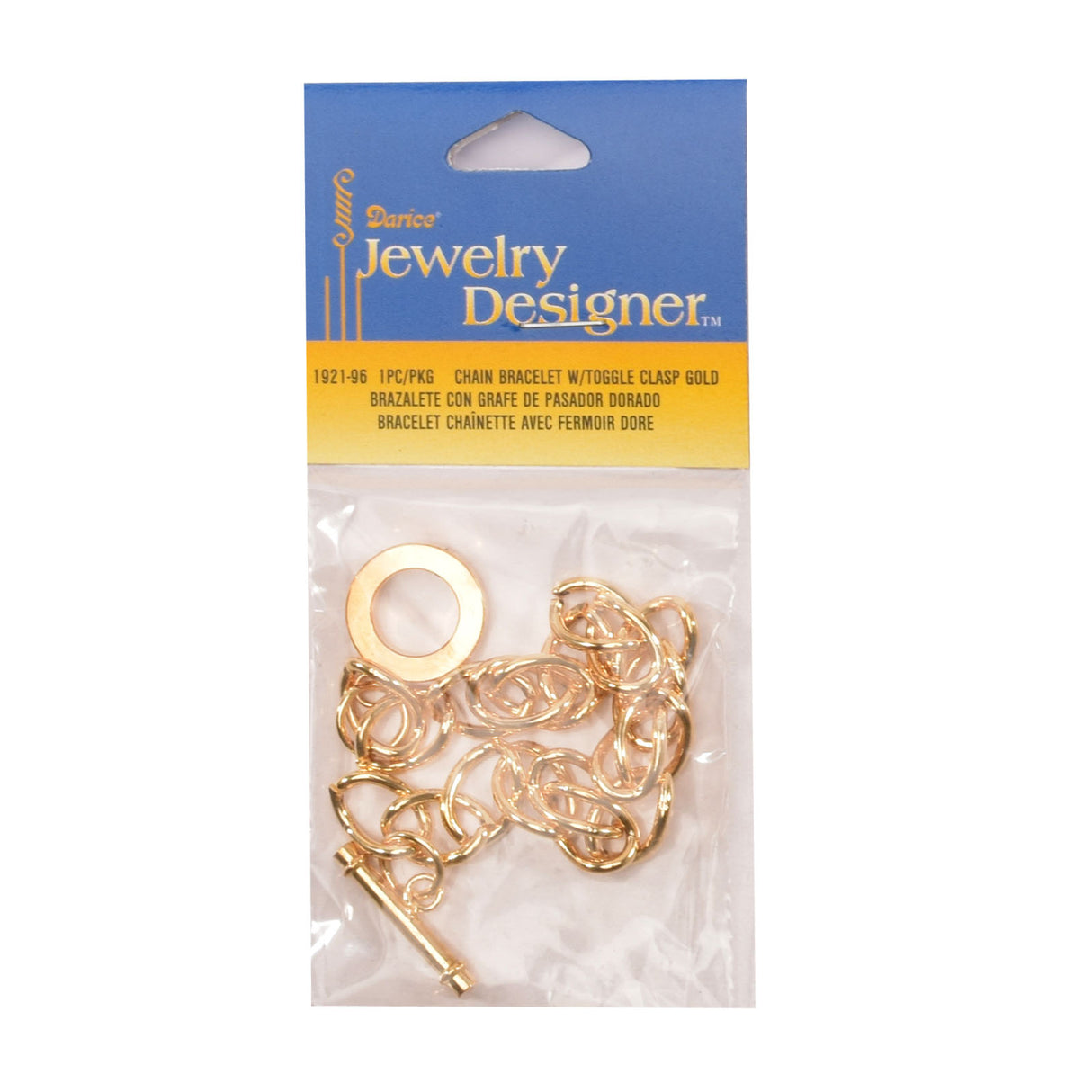 Darice • bracelet chaîne x1 doré