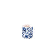Bougie d'ambiance petites fleurs bleues de Delft