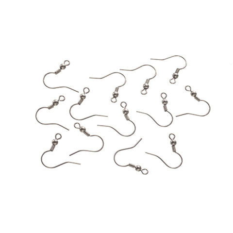 Darice • boucle d'oreille hameçon 25mm argent