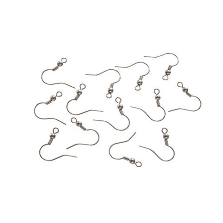 Darice • boucle d'oreille hameçon 25mm argent