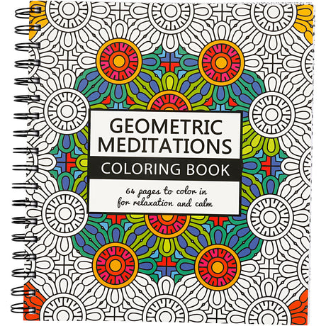 Livre de coloriage Creativ company, géométrique, dim. 19,5x23 cm, nombre de pages 64, 1 pièce