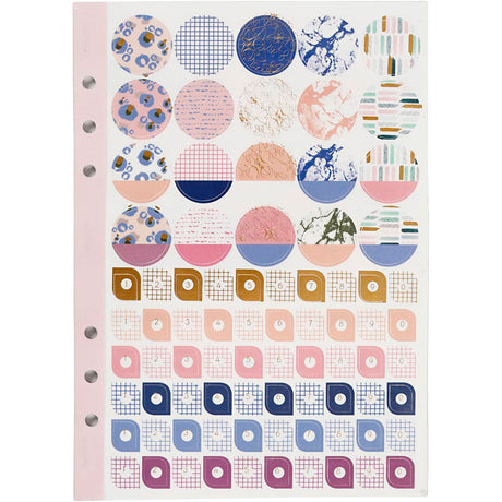 Creativ Company StickerBoek Bloemen A5 pour Planner, 578st.