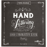 Lettrage manuel - 1000 idées, format 22x23 cm, épaisseur 2 cm, nombre de pages 143, 1 pièce, texte danois