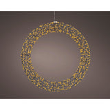 Kaemingk couronne de micro LED en métal stable longueur extérieure 7,5 cm x l.58 cm x h.58 cm