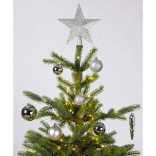 Kaemingk Boules de Noël en polystyrène brillant, mat, mélange de paillettes dia8cm
