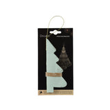 Decoris Pendentif de Noël Sapin de Noël papier vert 15cm