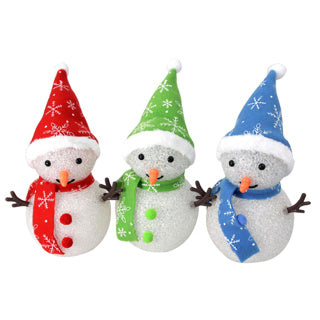 Bonhomme de neige sans marque led 3xaaa 20cm