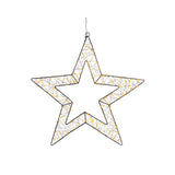 Kaemingk micro étoile led métal stable extérieur dia58cm x l.1cm x l.58cm x h.58cm