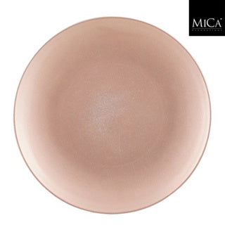 Edelman mila assiette décorative plastique recyclé champagne h2xd40cm | 3 pièces