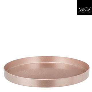 Edelman mila plateau décoration plastique recyclé champagne h3xd32cm