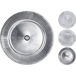 Sous-assiette 33cm argent 3ass