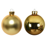 Kaemingk Boules de Noël en verre brillant, mat mixdia8cm