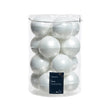 Kaemingk Boules de Noël en verre émaillé, mat mixdia8cm