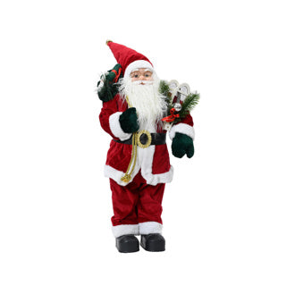Kaemingk Père Noël polyesterl.17cm x l.11cm x h.30cm