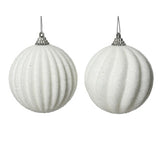 Boule de Noël sur fil de mousse 2assdia8cm | 12 pièces