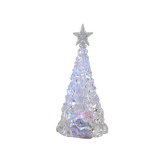 Arbre acrylique m étoile led 3xaaa changement de couleur 21cm
