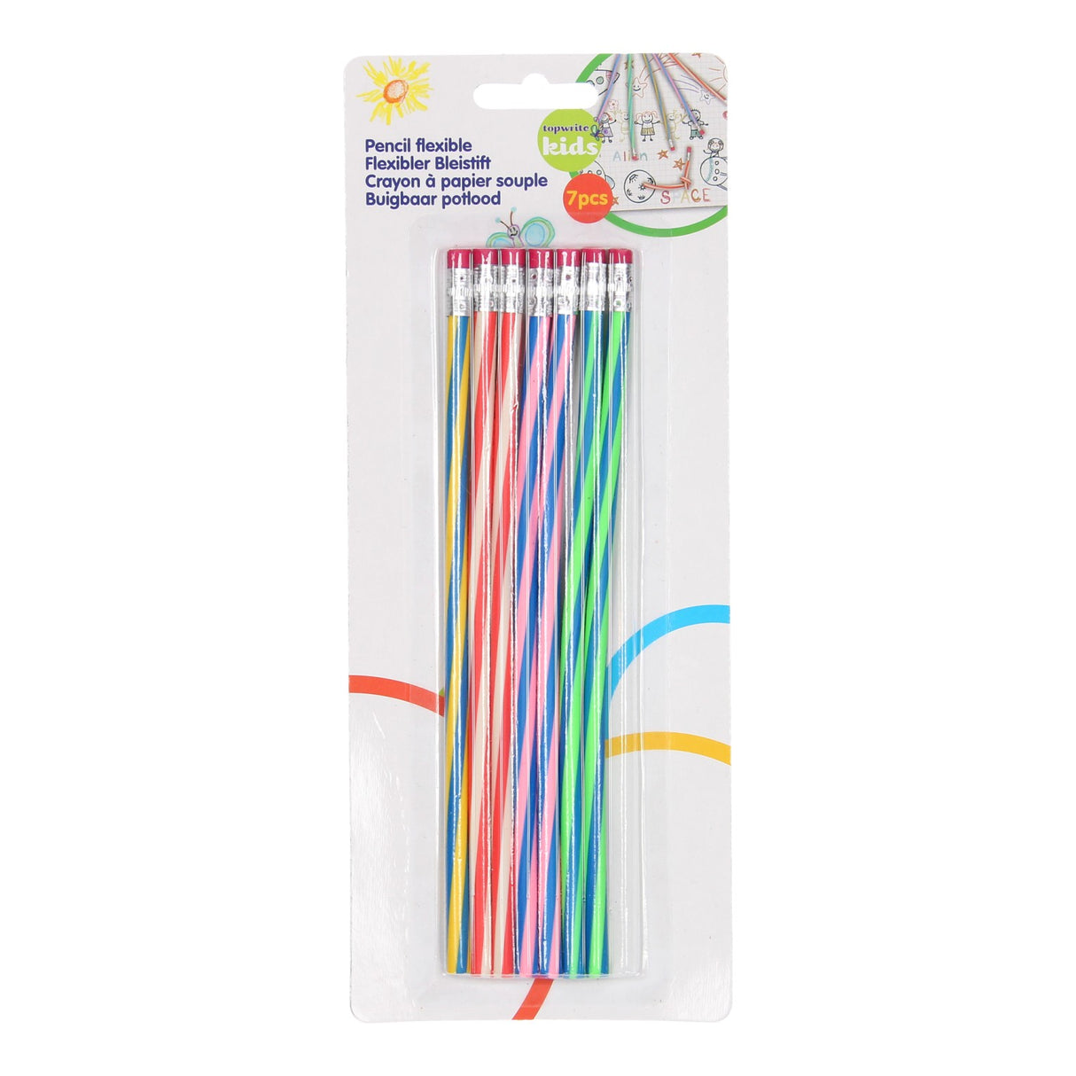 Bendable pencils, 7st.