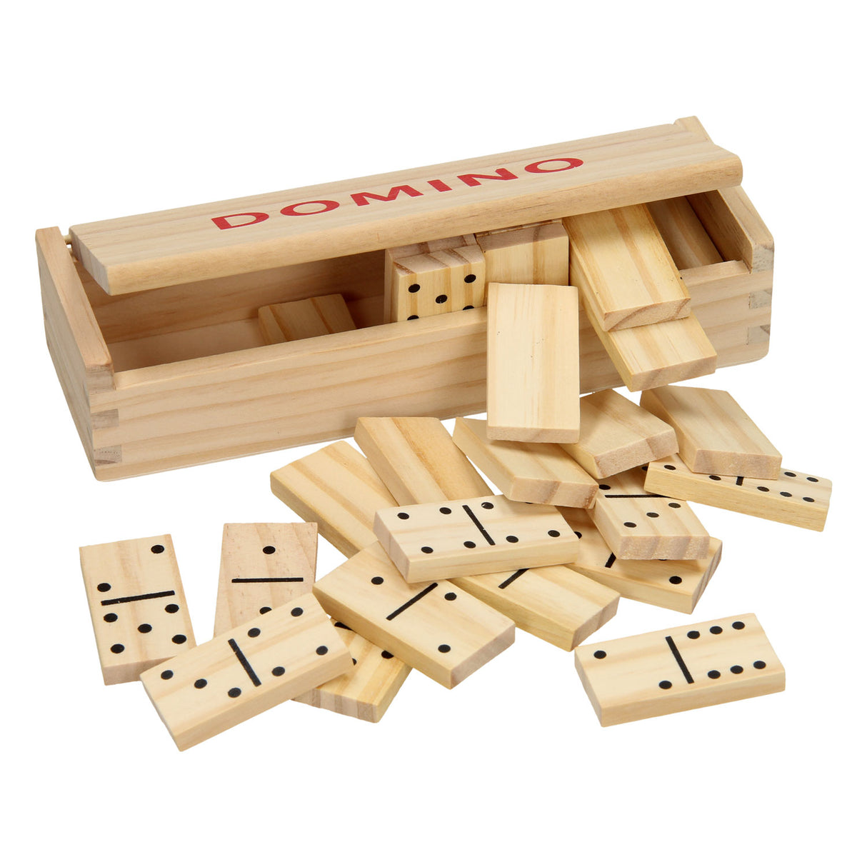 Eddy Toys Domino en bois naturel