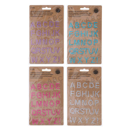 Alphabet strass, 27 pcs.