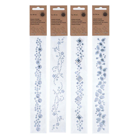 Guirlande d'autocollants strass