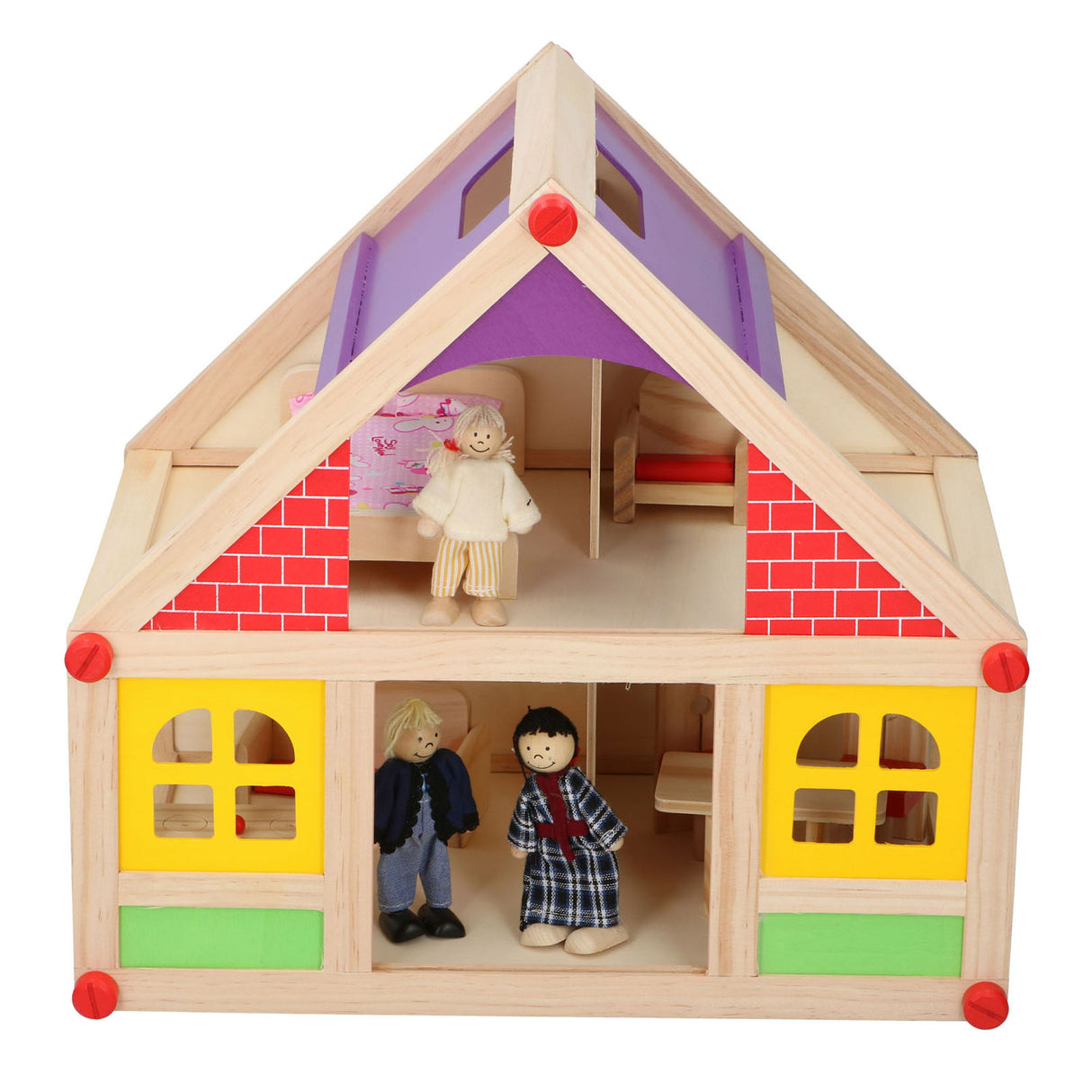 Wood Dollhouse, 11dlg.