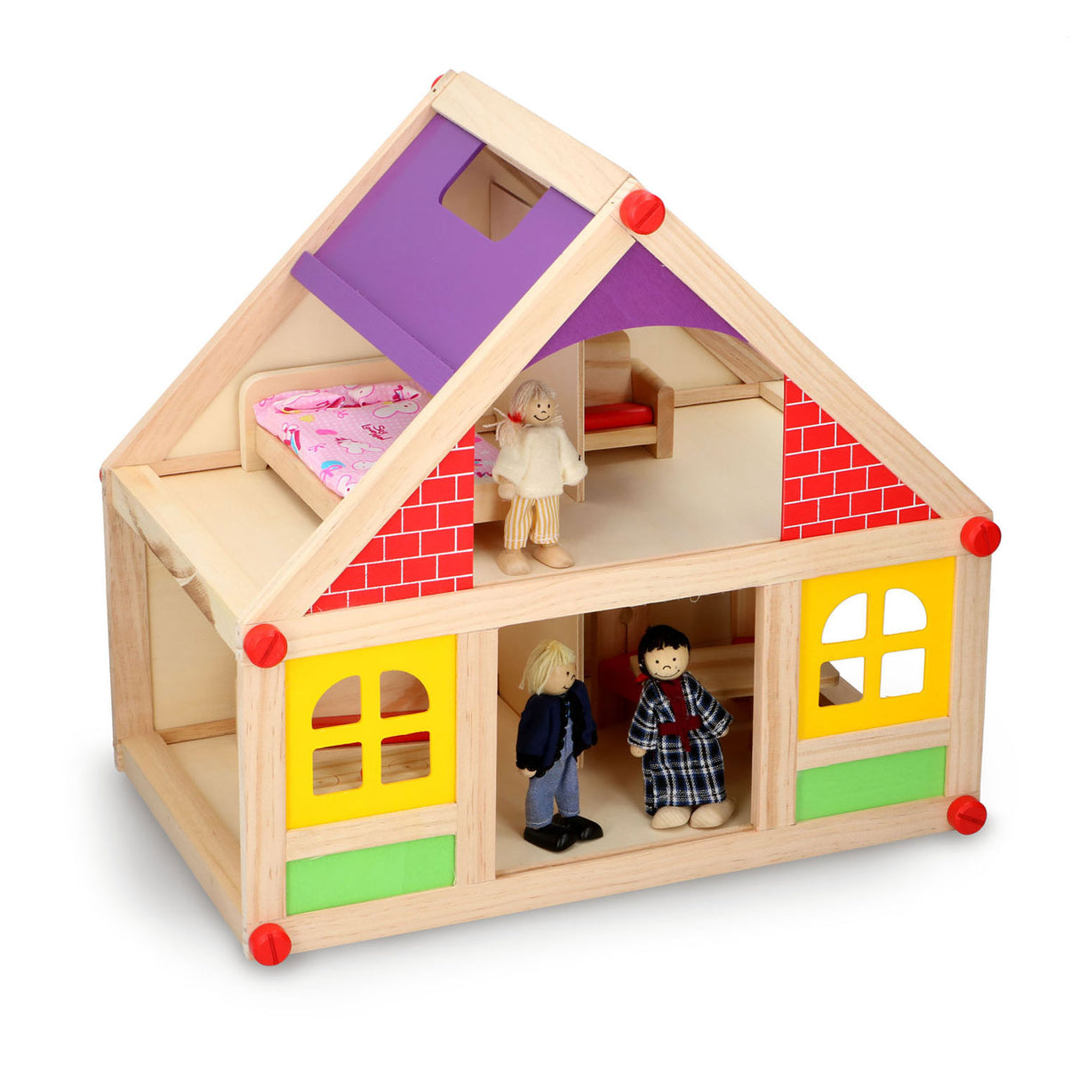 Wood Dollhouse, 11dlg.