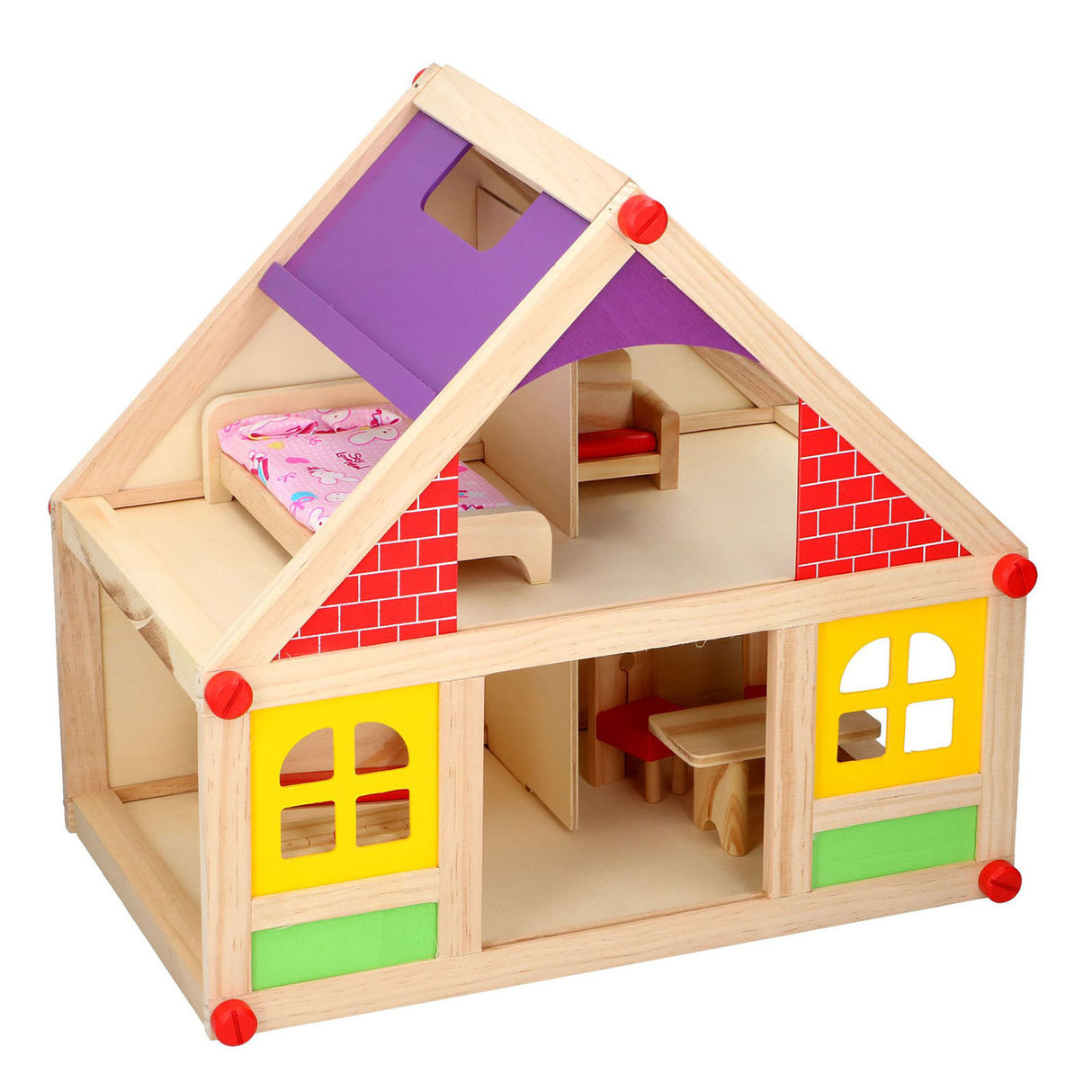 Wood Dollhouse, 11dlg.