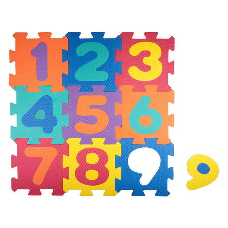 Jouons au tapis de jeu figurines en mousse, 9 pcs.