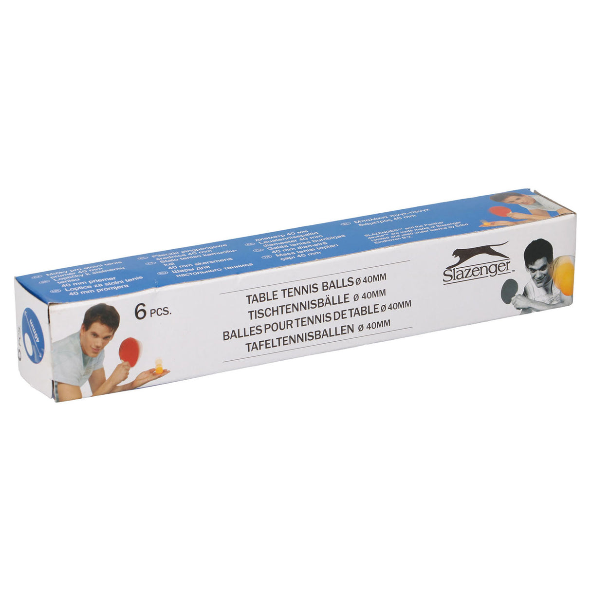 Balles de tennis de table Slazenger, 6 pcs.
