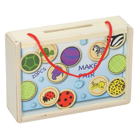Jeu de mémoire en bois Marionettewood 20 pièces