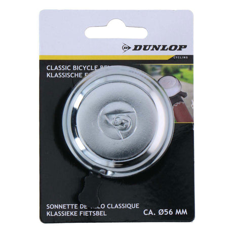 Sonnette de vélo Dunlop classique en argent