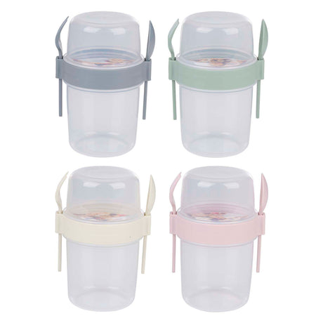 Tasse de conservation des aliments avec couverts