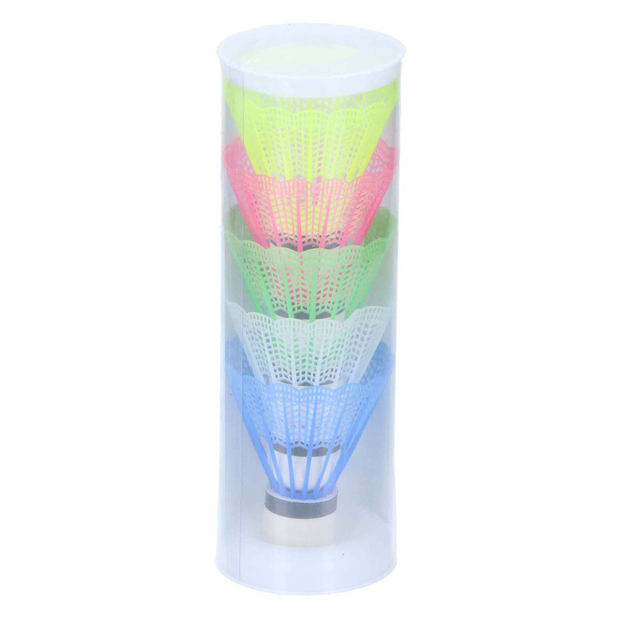 Eddy toys navettes de badminton - 5 pièces - volants de badminton en plastique - navettes de badminton colorées - balles de badminton pour l'entraînement et le jeu récréatif