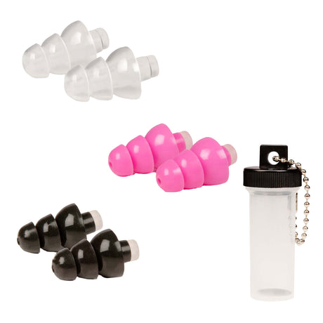 Jeu de bouchons d'oreilles réutilisables - 3 pièces.