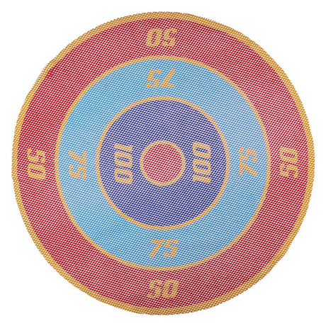 Eddy Toys jeu de lancer 5 pièces - jouets de piscine pour enfants - jeu de cible flottante avec disques - jeu pour l'eau et le jardin - diamètre 65 cm - multicolore
