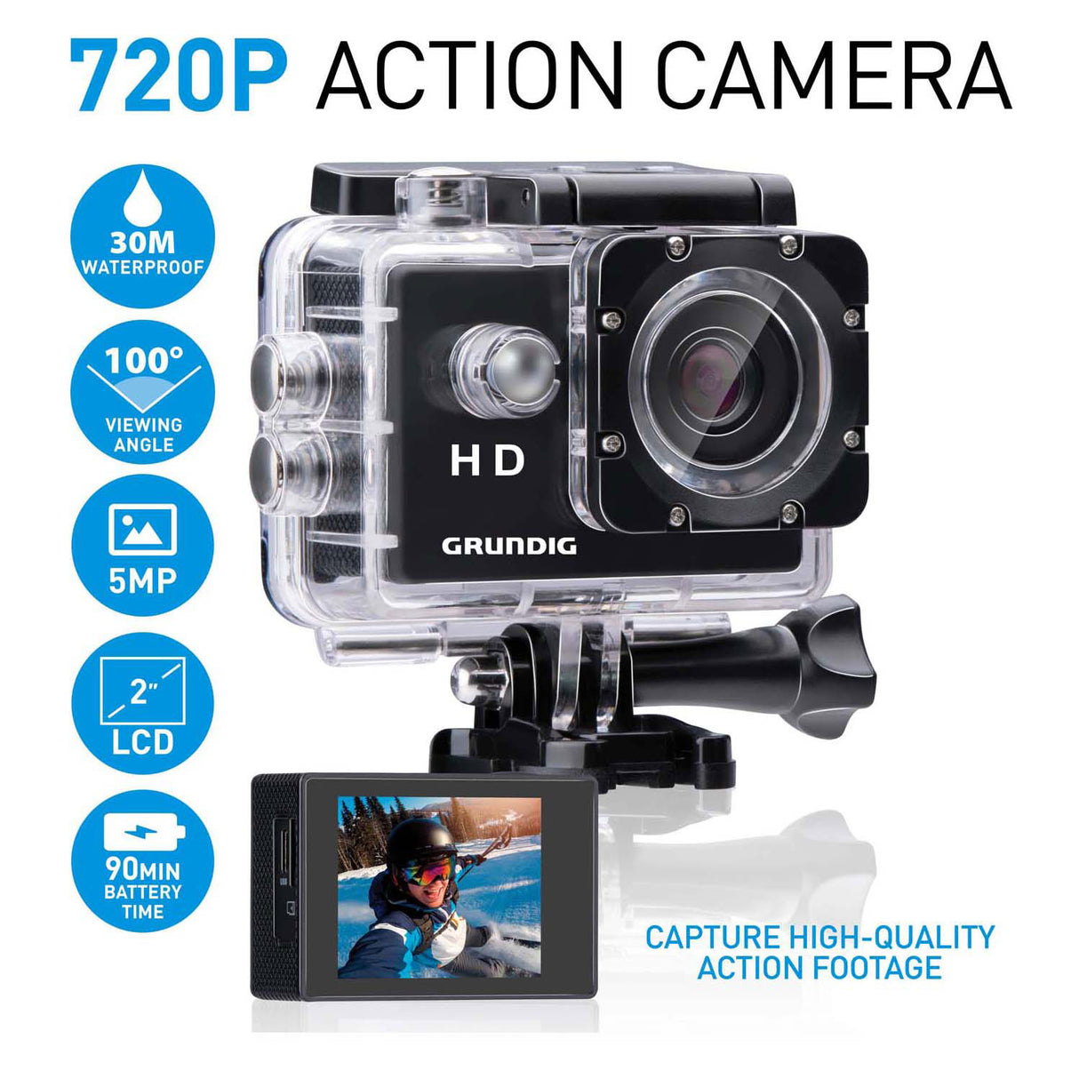 Caméra d'action HD 720p