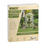 Kinzo serre bac de culture 45 x 50 x 80 cm - serre de jardin à 2 étages - serre compacte pour plantes et bac de culture - résistant aux intempéries et transparent