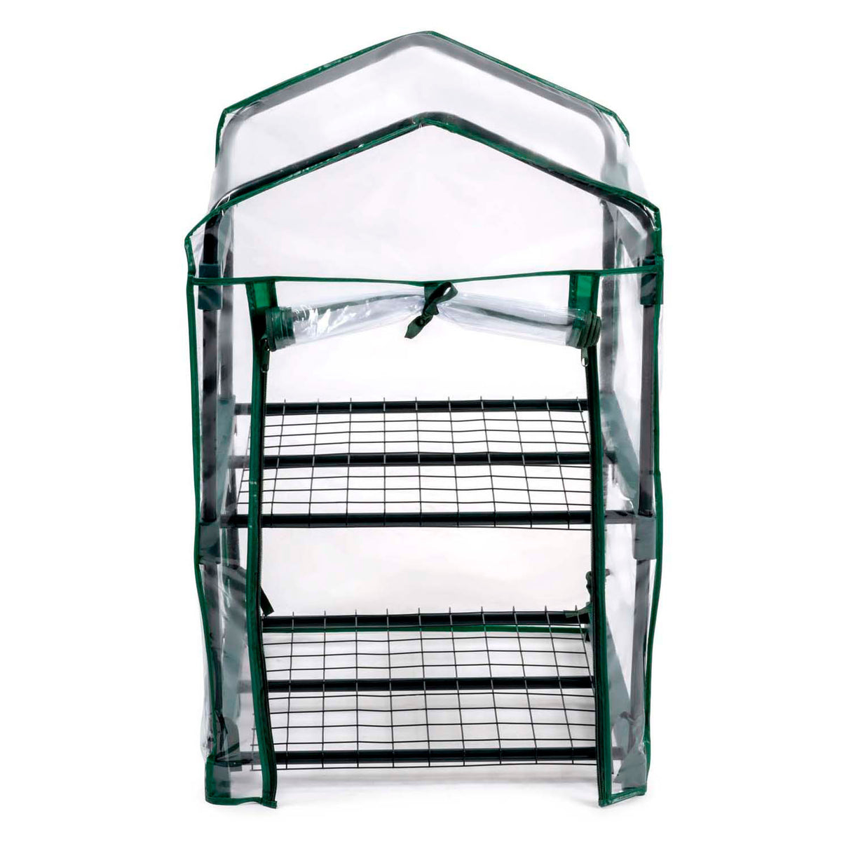 Kinzo serre bac de culture 45 x 50 x 80 cm - serre de jardin à 2 étages - serre compacte pour plantes et bac de culture - résistant aux intempéries et transparent