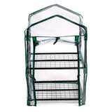 Kinzo serre bac de culture 45 x 50 x 80 cm - serre de jardin à 2 étages - serre compacte pour plantes et bac de culture - résistant aux intempéries et transparent